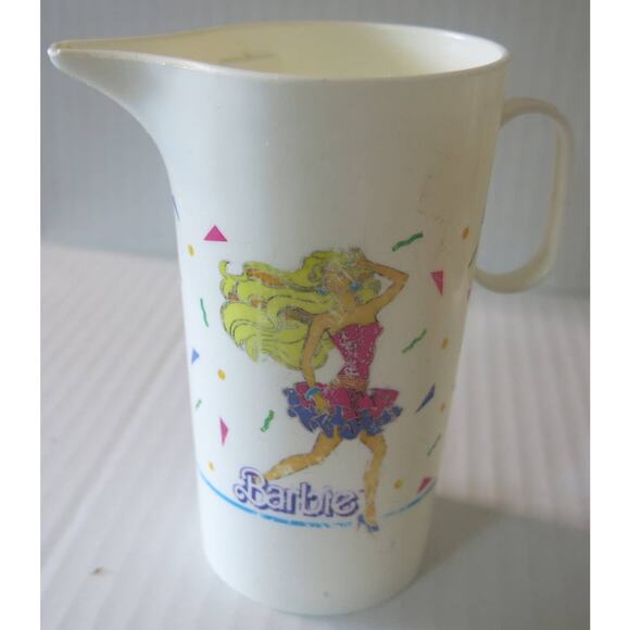 BARBIE Vintage Children's Tea Set 11 Pieces Chilton 1990's Plastic White Toys - Picture 2 of 14